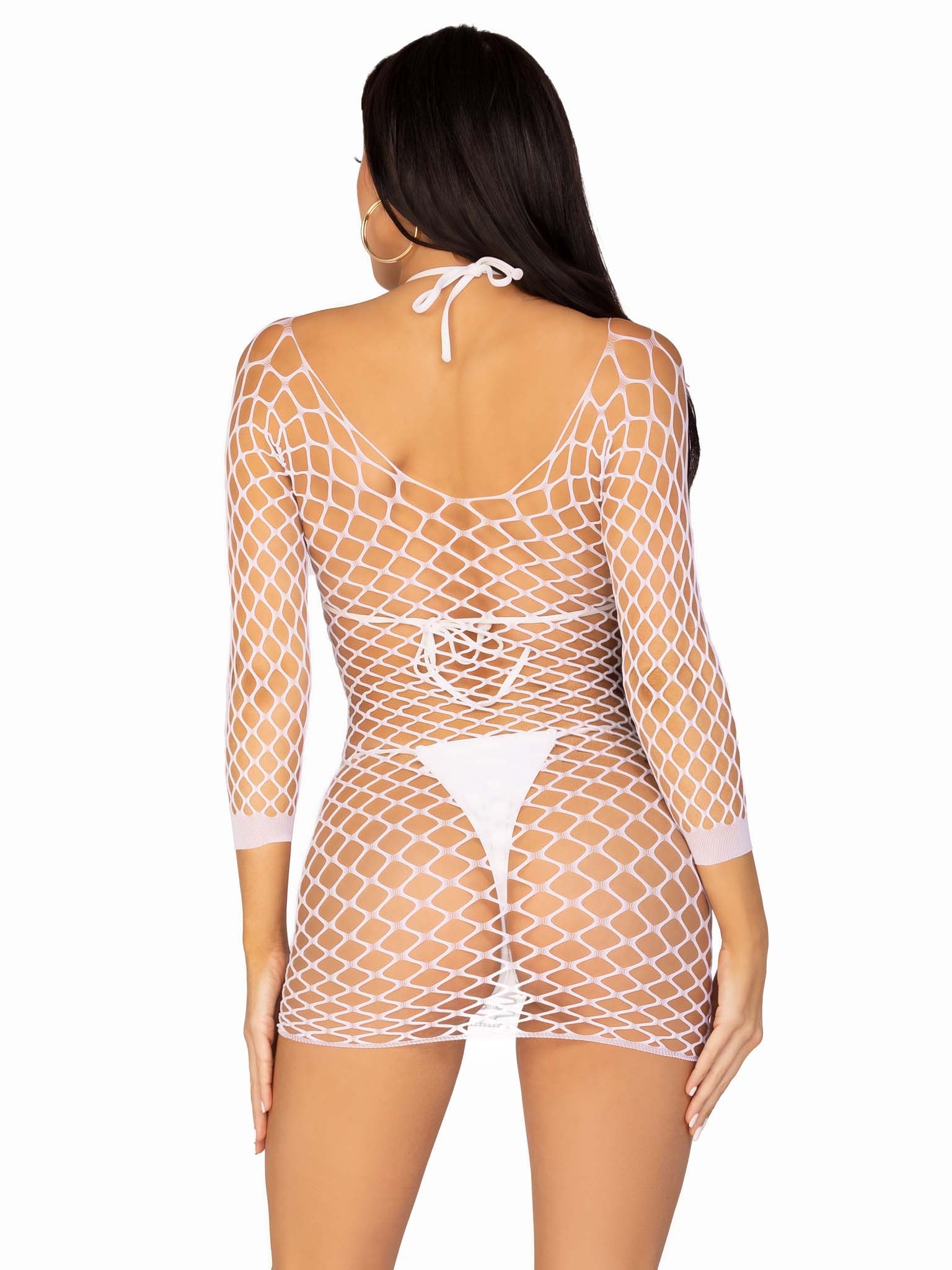 Find Me In Paradise Fishnet Mini Dress
