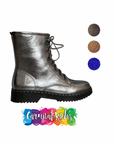 Baddie Combat Boot - Gunmetal