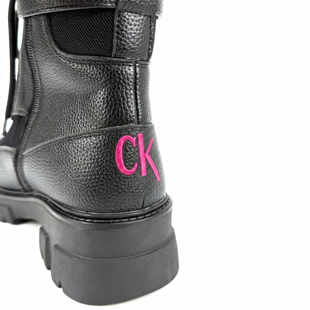 Road Rebel – Vegan Leather Festival Combat Boots with Mesh | Comfortable Carnival &amp; Rave Boots + Mini Bag