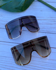 Sunglasses: Frameless Oversized Sunnies