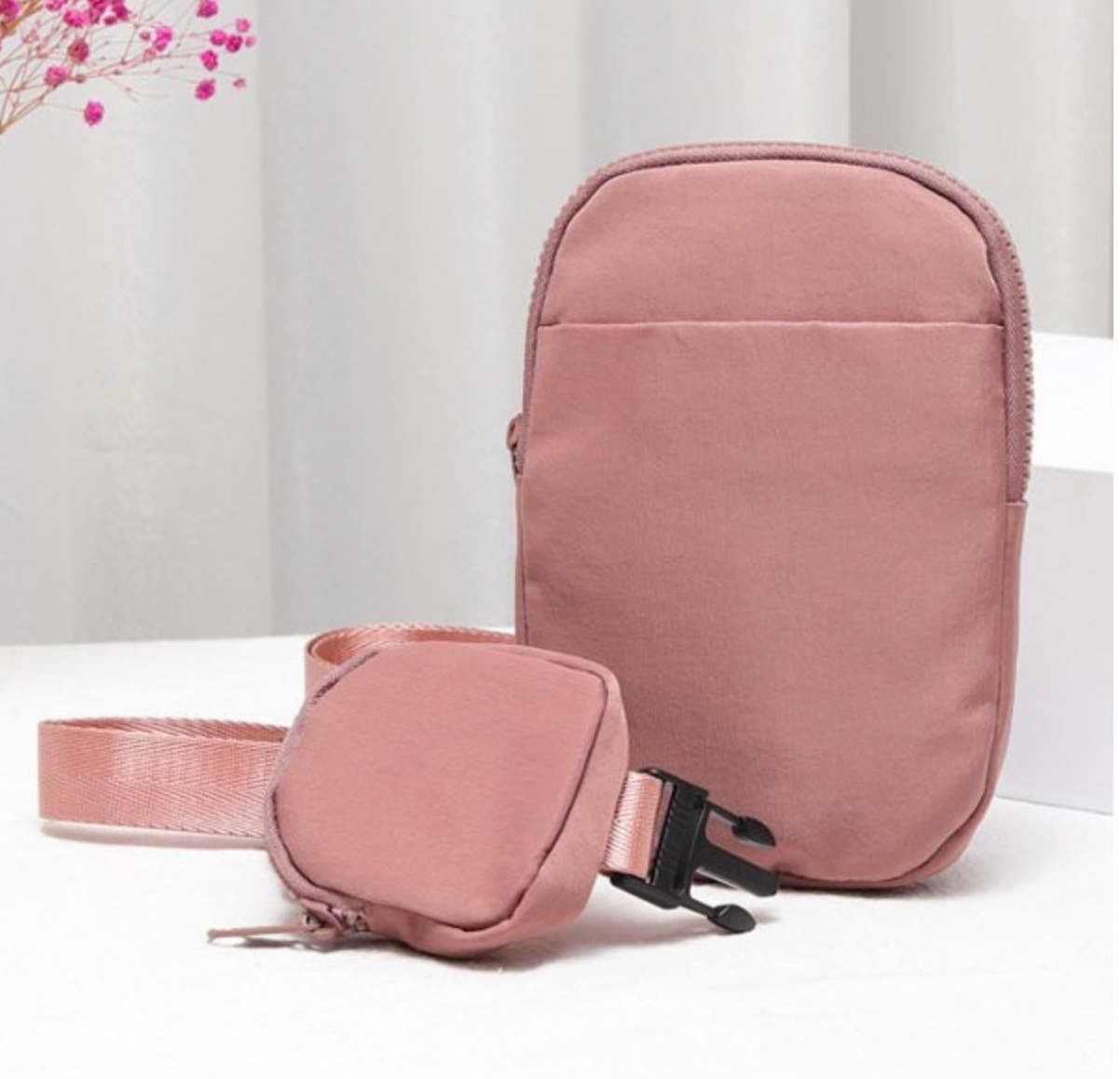 Solid Color Crossbody Bag/ Fanny Pack