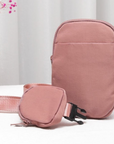 Solid Color Crossbody Bag/ Fanny Pack