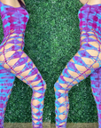 Violet & Blue Weaved Festival Jumpsuit