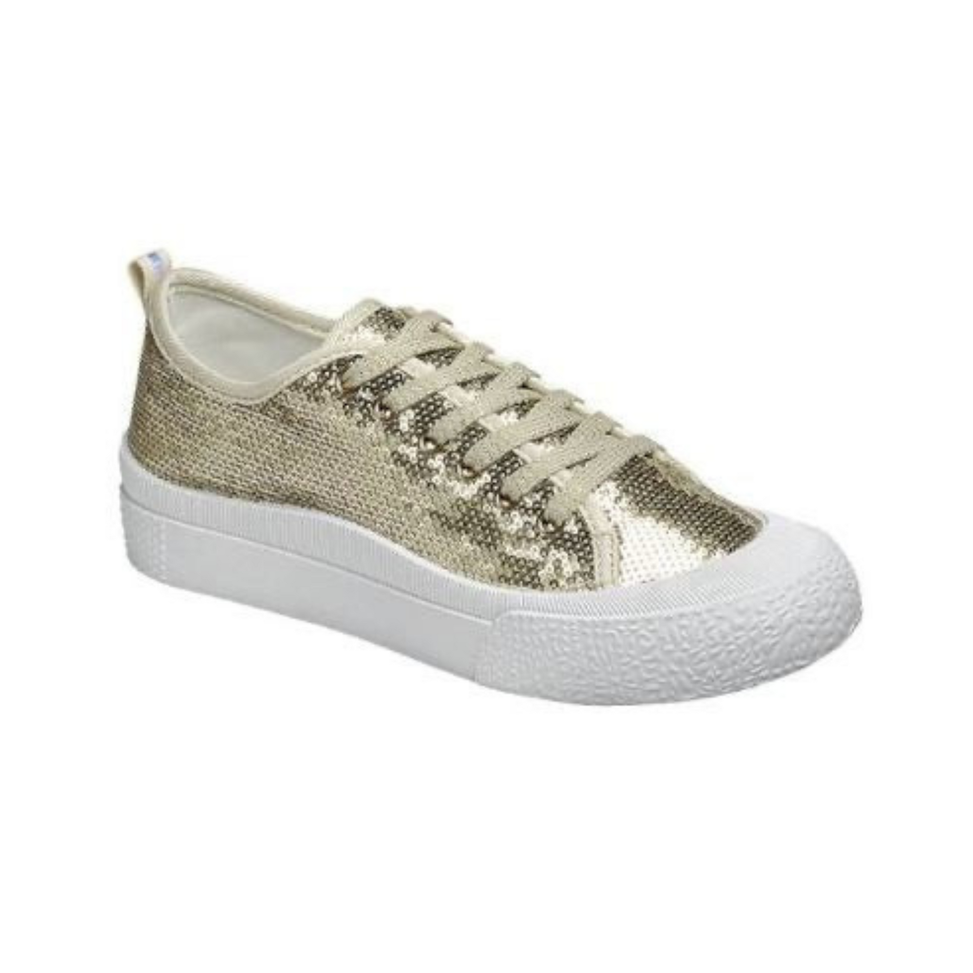 Sequined Comfy Sneaker Gold