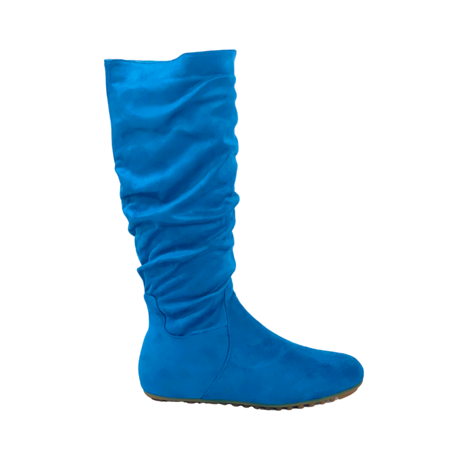 Sidekick Calf-High Boot - Aqua Blue