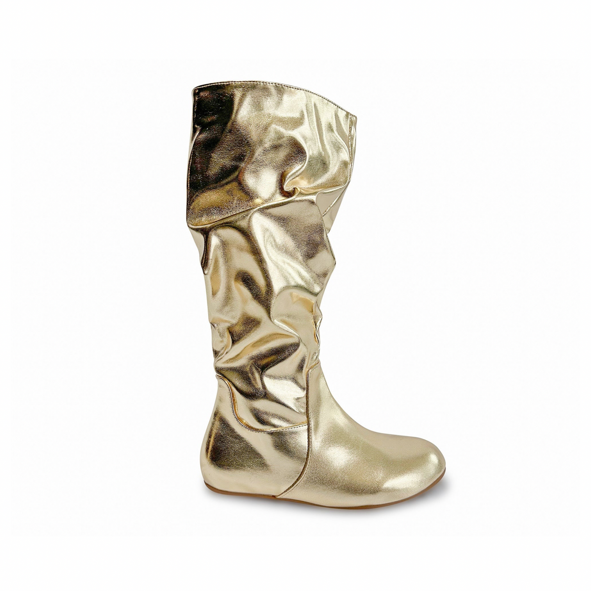 Sidekick Calf-High Boot - Gold