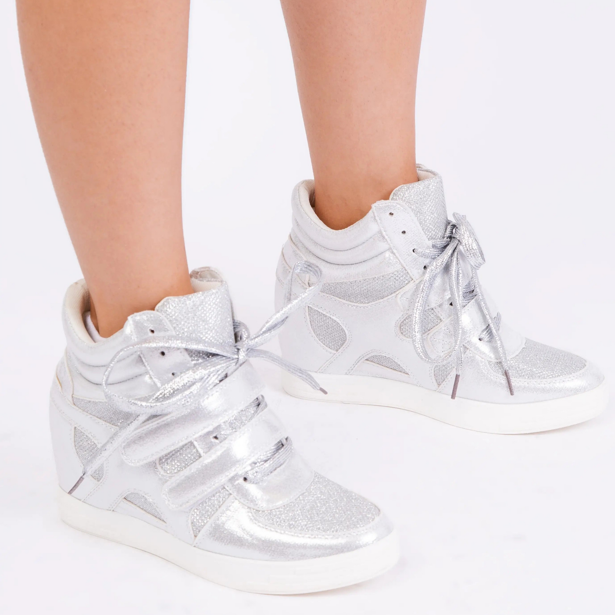 Silvia High Top Wedge Sneakers