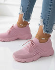 (PRE-ORDER ONLY) Alira - Mesh FlyKnit Breathable Cushioned Sneakers