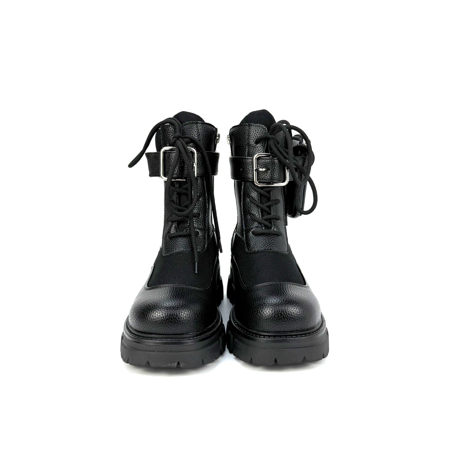 Road Rebel – Vegan Leather Comfy Festival Combat Boots – Carnival