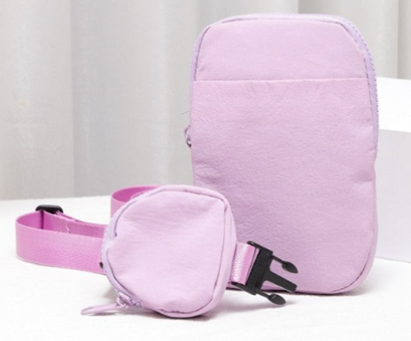 Solid Color Crossbody Bag/ Fanny Pack