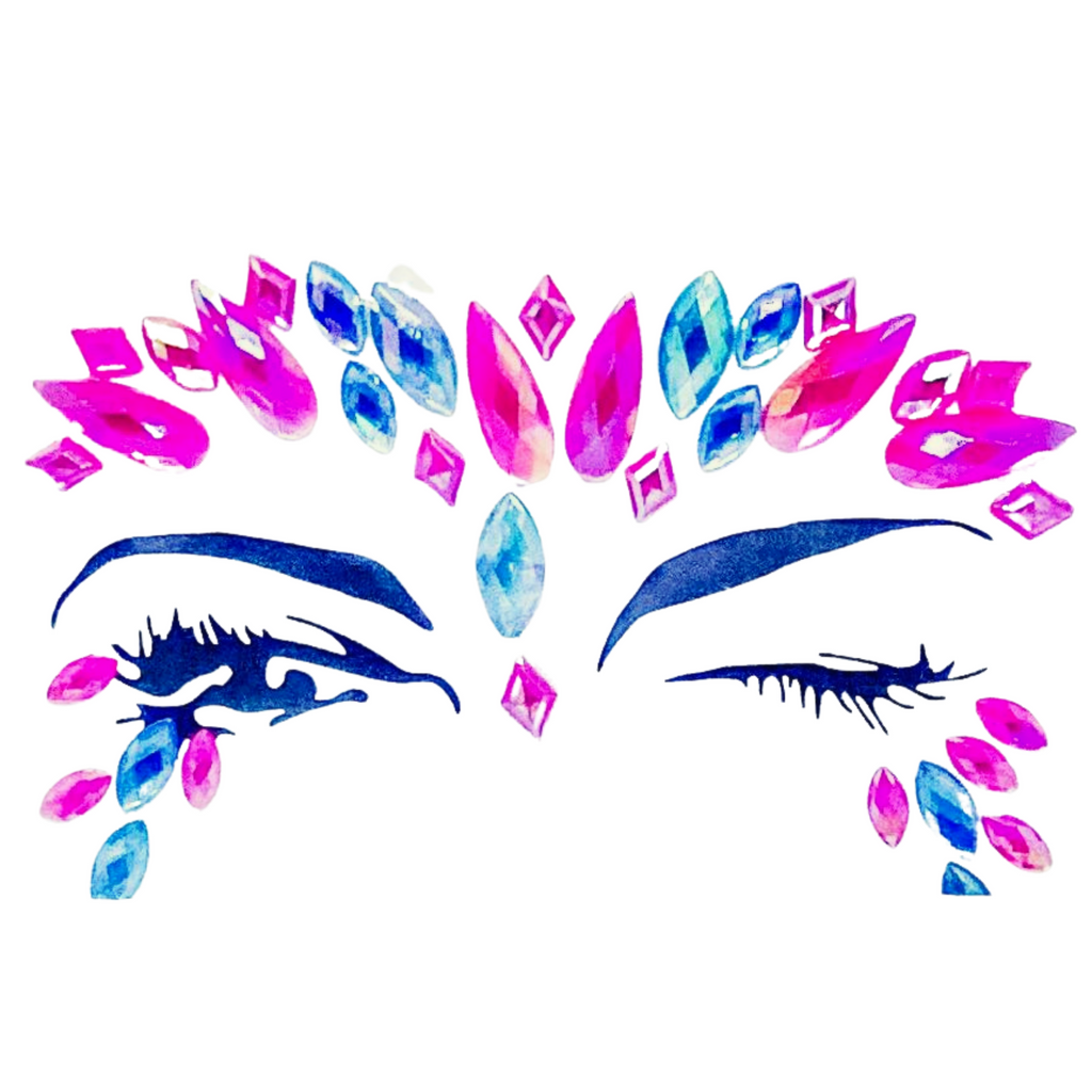 MGB Self Adhesive Pride Rainbow Eye Gems/face Gems/party Jewels