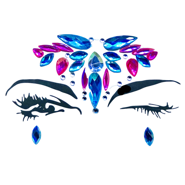 SelfAdhesive Festival/Carnival Face Gems Carnival Kicks Festival